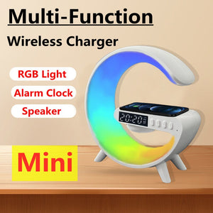 Mini Night Light, Speaker & Charging Station for iPhone & Samsung